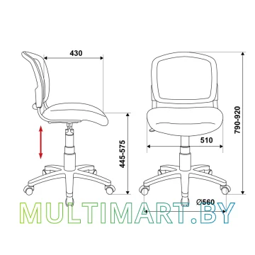 Кресло Бюрократ CH-296NX/15-21 картинка 5